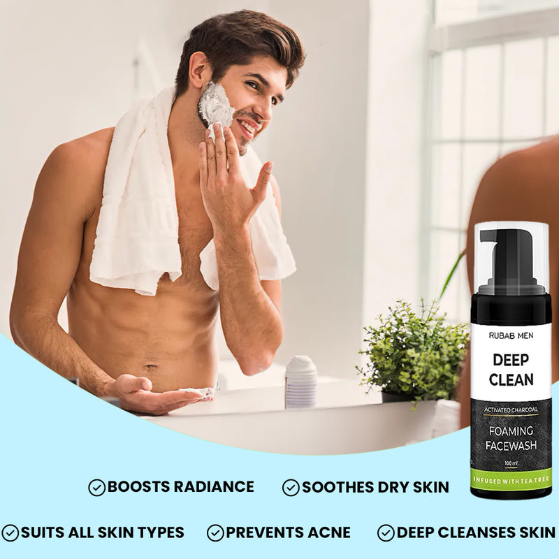 Charcoal Foming Face Wash for Men