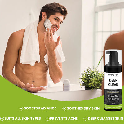 Charcoal Foming Face Wash for Men