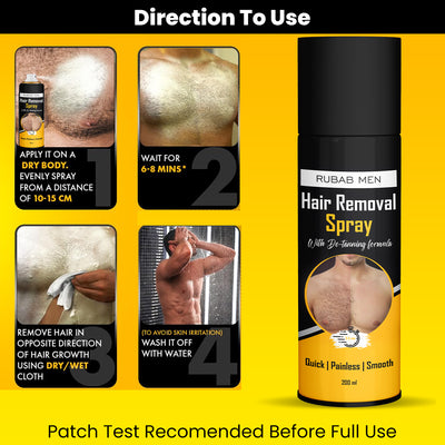 Hair Removal Foam Spray for Men