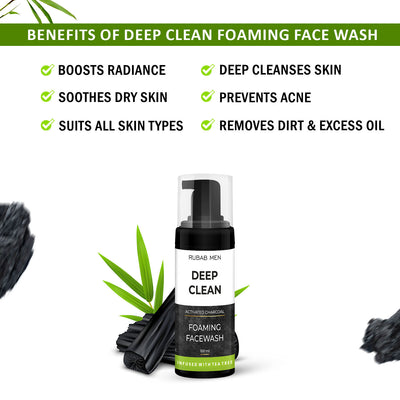 Charcoal Foming Face Wash for Men