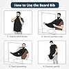 Beard Shaving Apron Cloth for Trimming at Home