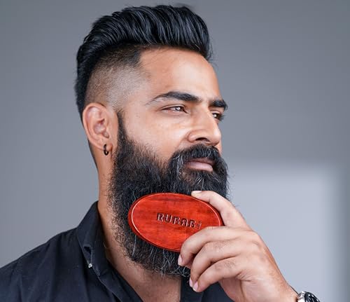 100% Natural Bristles Premium Beard Brush