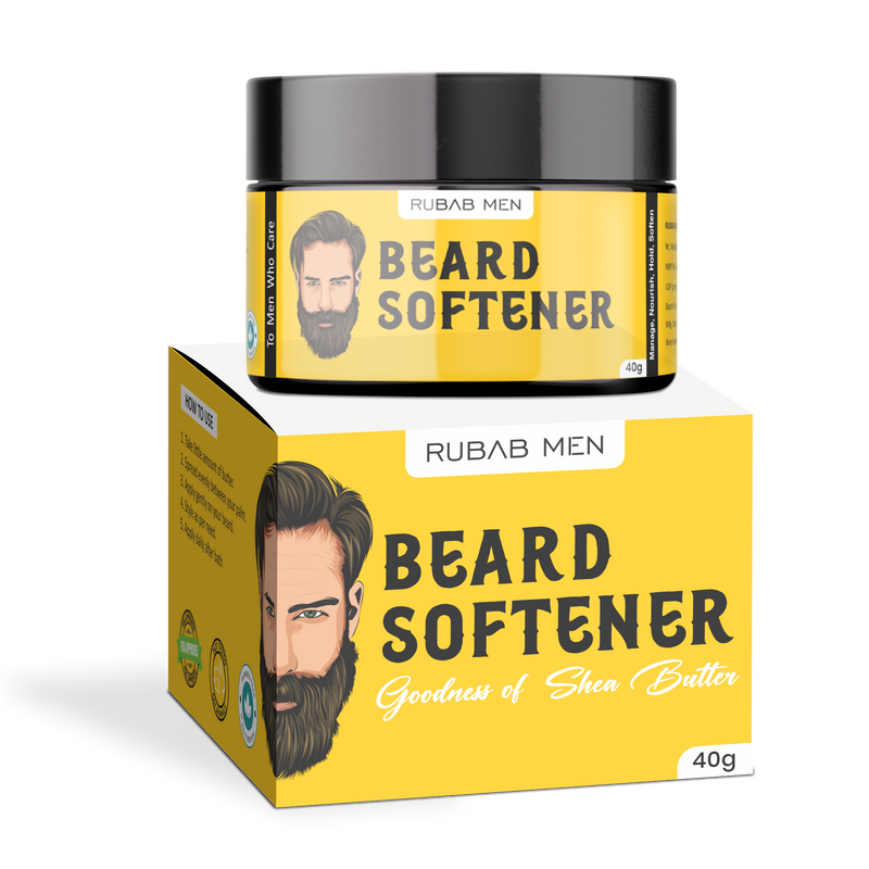 Beard Softener Butter for Men | Enriched with Shea, Avocado Oil, Olive & Aloe Extract | 40g