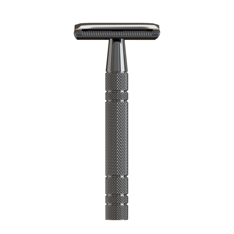 Double Edge Safety Razor for Men & Women (Closed Comb Nickel Black Finish)