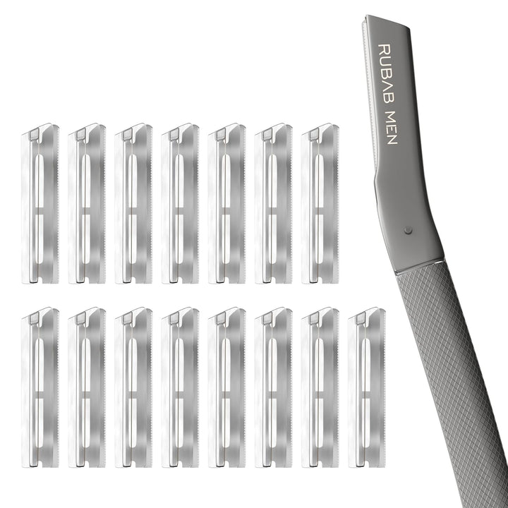 Metal Face Razor Refill Blades | Value Pack of 15