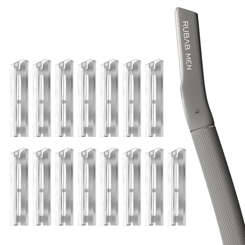 Metal Face Razor Refill Blades | Value Pack of 15