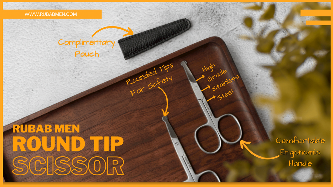 Round Safety Tip Grooming Scissor for Hair Trimming