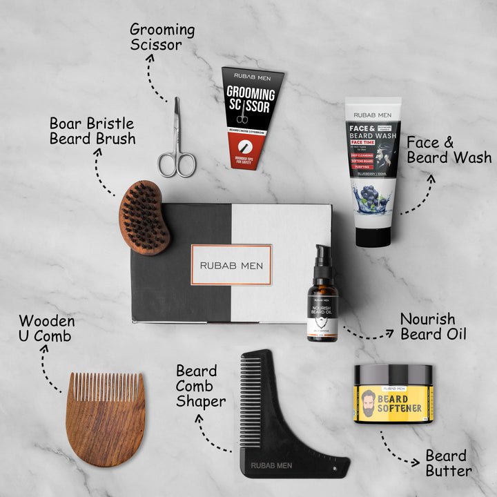 Luxury Premium Beard Grooming Kit – Ultimate Set of 7
