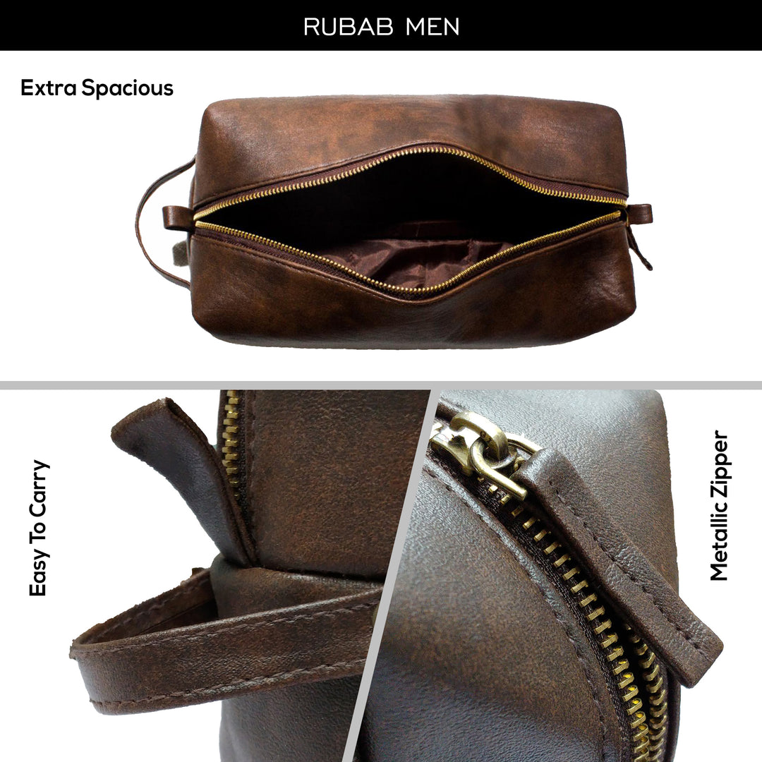 Premium Toiletry Bag Pouch for Men & Women – Tan Shade