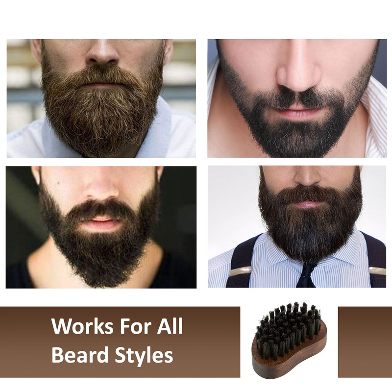 Beard Grooming Kit - Beard Brush, Beard Comb and Beard Shaper (Pack of 3)