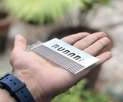 Ultra-Slim Pocket Beard Comb which is size of a Credit Card. Designed & Made in India