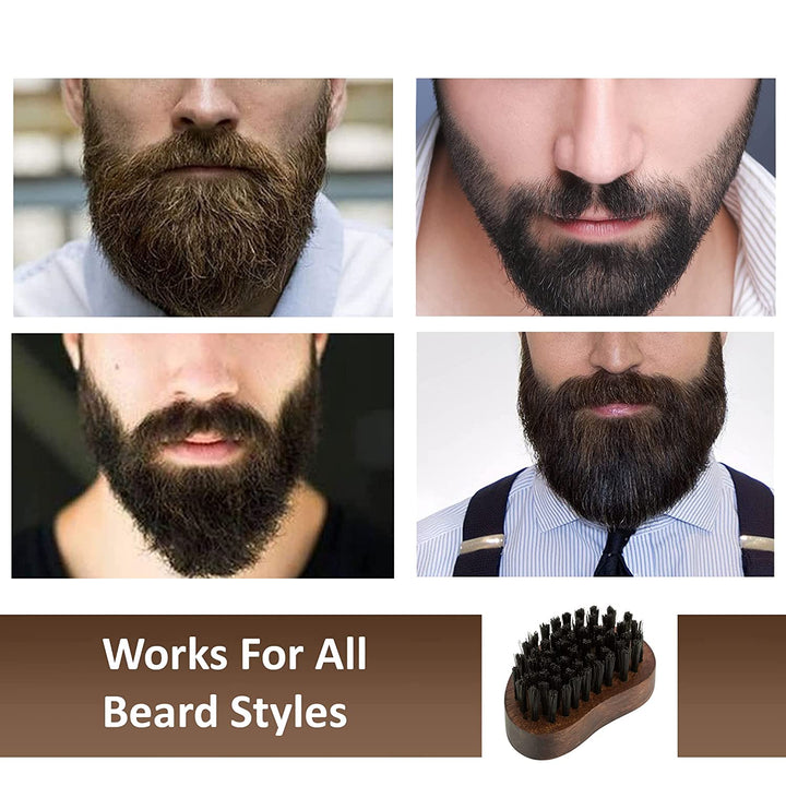 Travel Friendly Beard Brush for Men| Nylon Bristles
