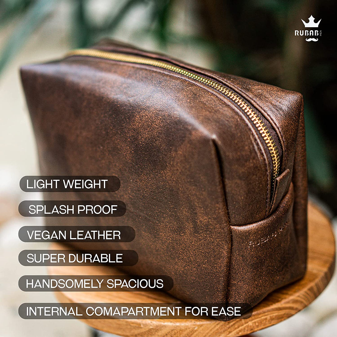 Premium Toiletry Bag Pouch for Men & Women – Tan Shade