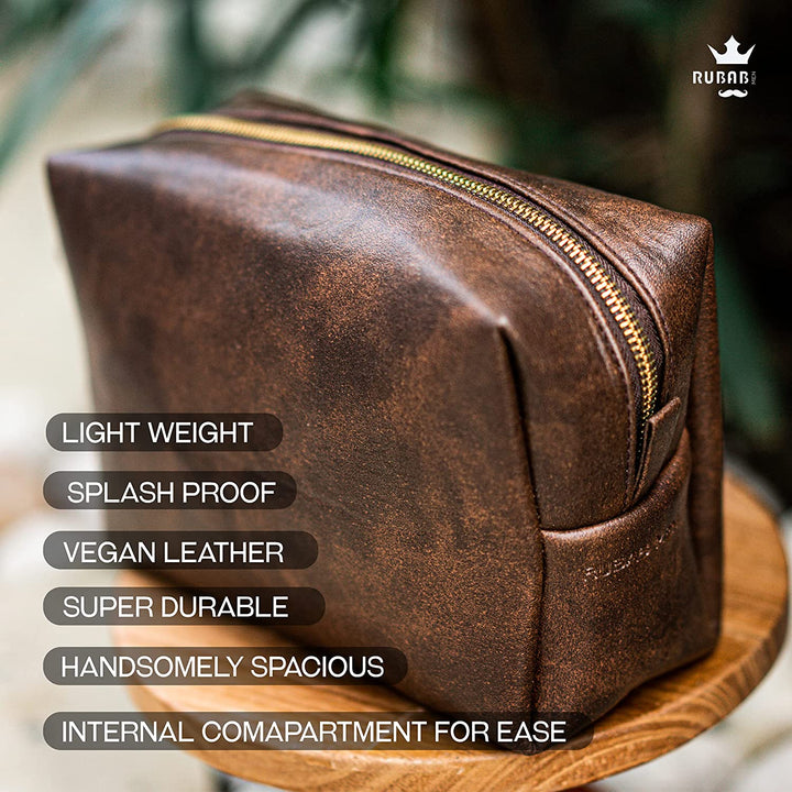 Premium Toiletry Bag Pouch for Men & Women – Tan Shade