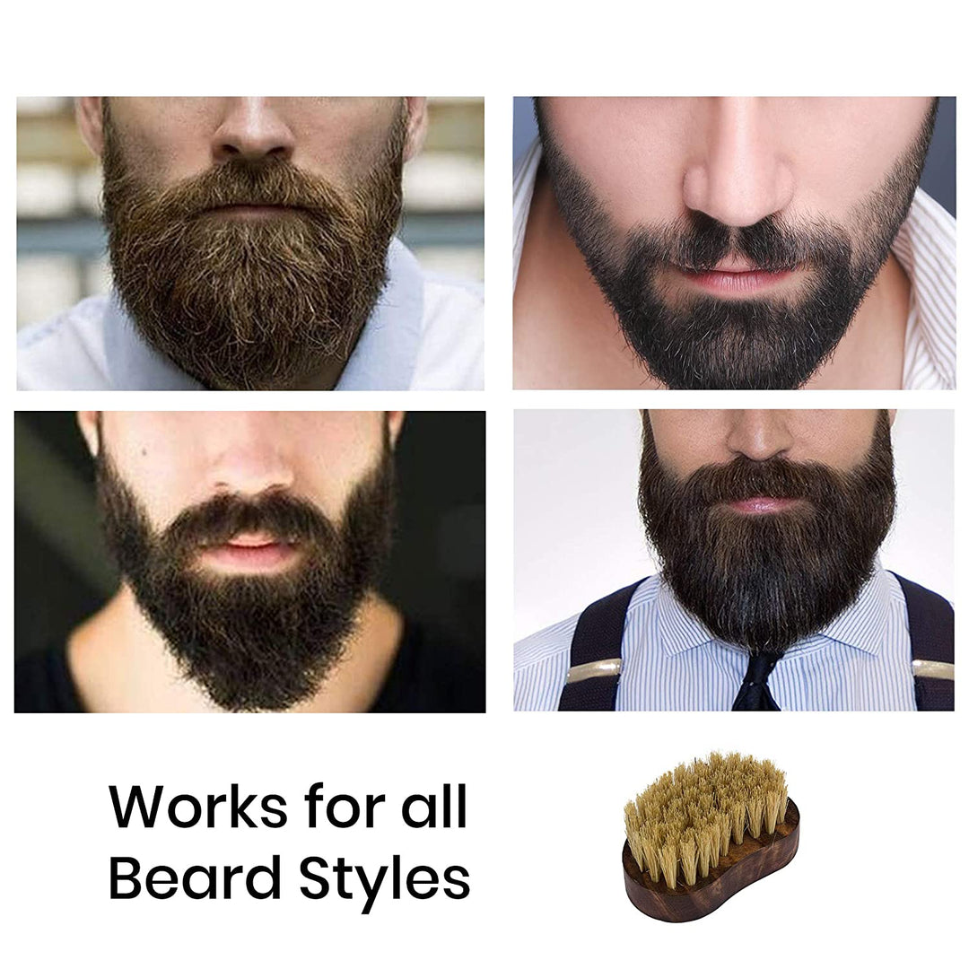 100% Natural Bristles Beard Brush for Men