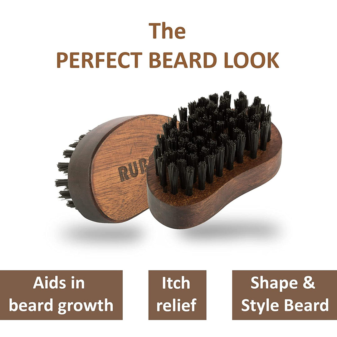 Travel Friendly Beard Brush for Men| Nylon Bristles