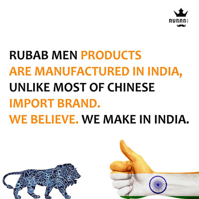 Made in India beard care products from RUBAB MEN