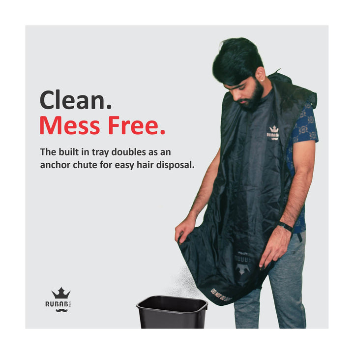 Beard Shaving Apron Cloth for Trimming at Home