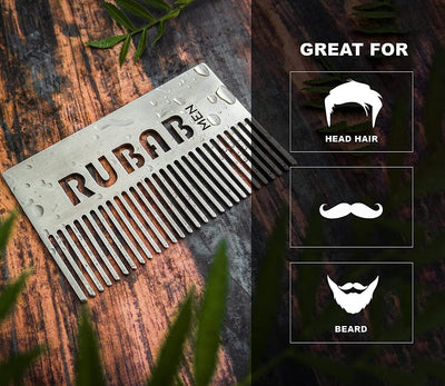 Ultra-Slim Pocket Beard Comb| Luxurious Masterpiece, Size of a Credit Card| Designed & Made in India